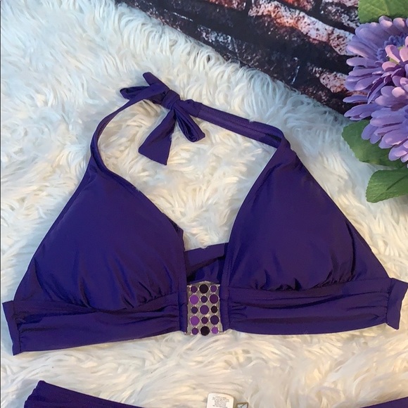 2 Bamboo top and skirt swimsuit - Picture 6 of 8